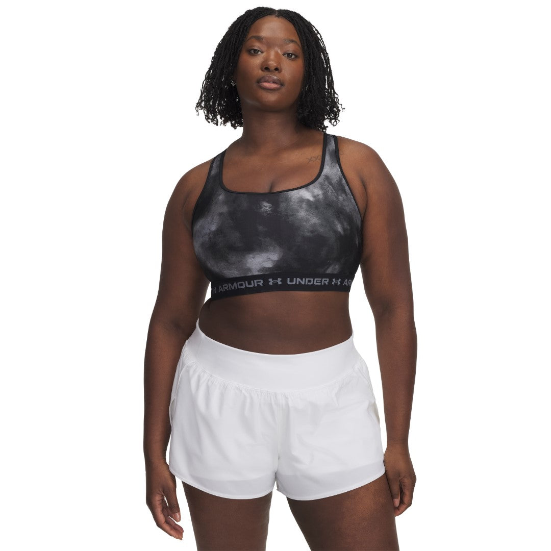 Mid Crossback Printed Sports Bra