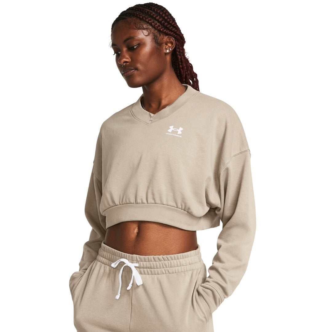 Rival Terry Oversized Crop Sweatshirt