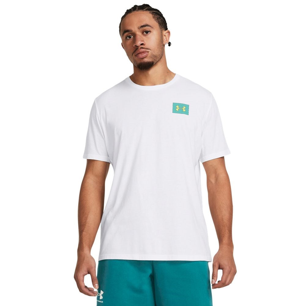 Color Block Logo Left Chest Short Sleeve T-shirt