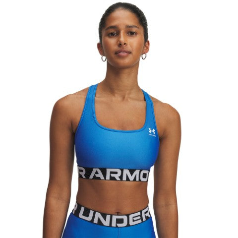 UA HeatGear Mid Branded Sports Bra