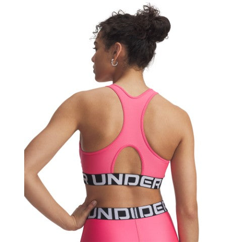 UA HeatGear Mid Branded Sports Bra