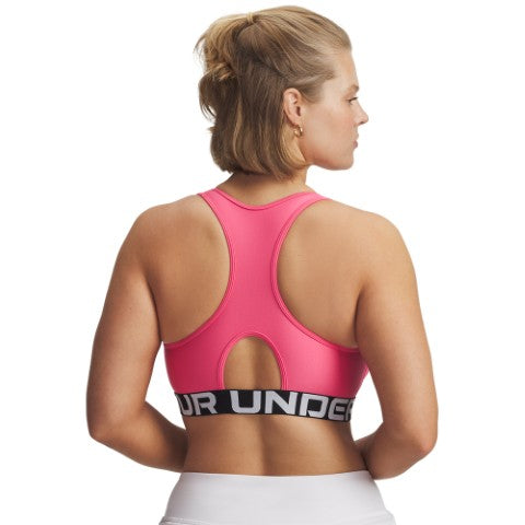 UA HeatGear Mid Branded Sports Bra
