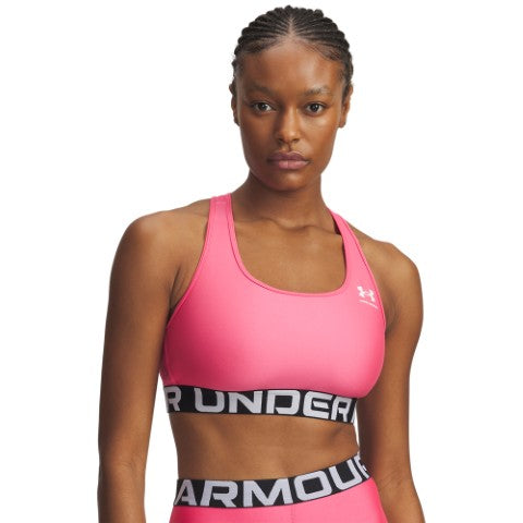 UA HeatGear Mid Branded Sports Bra