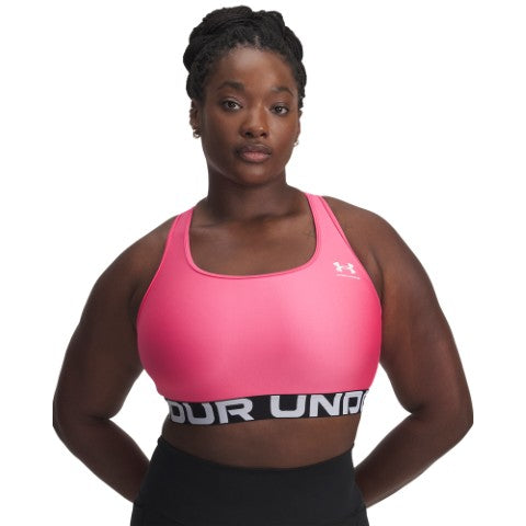 UA HeatGear Mid Branded Sports Bra