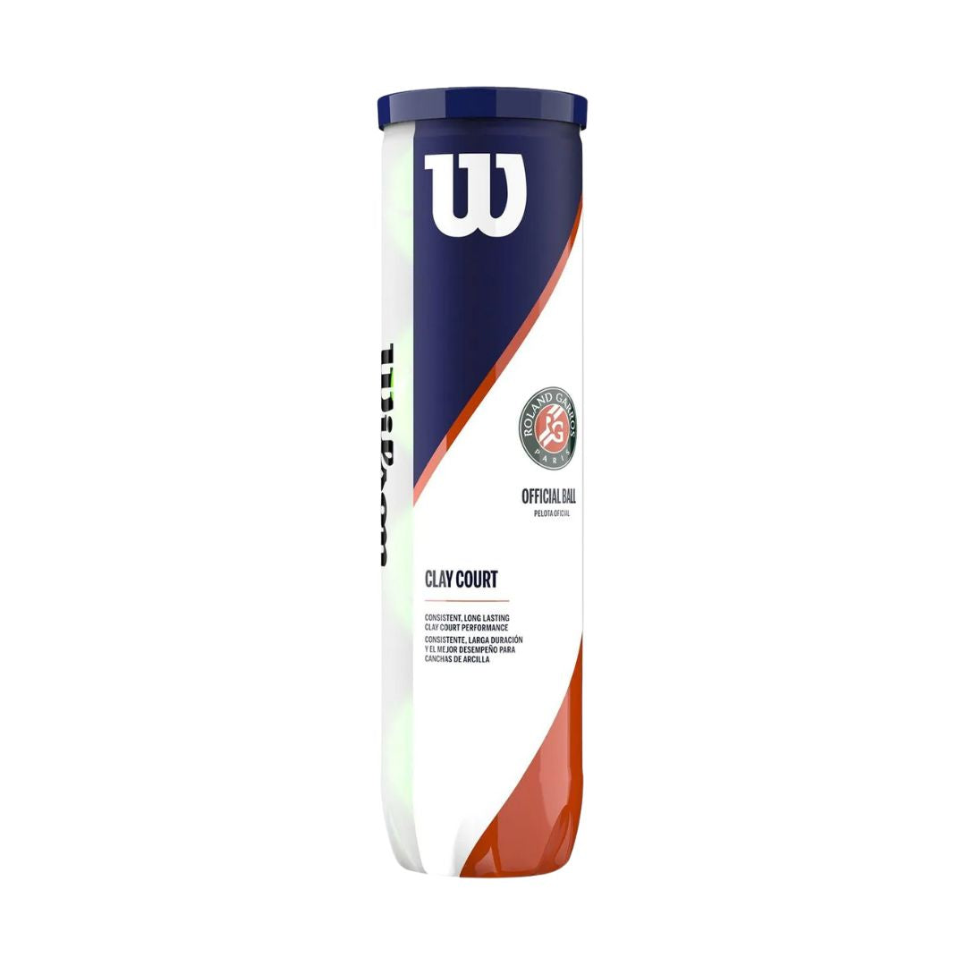 Roland Garros Clay Court Tennis 4-Ball Can