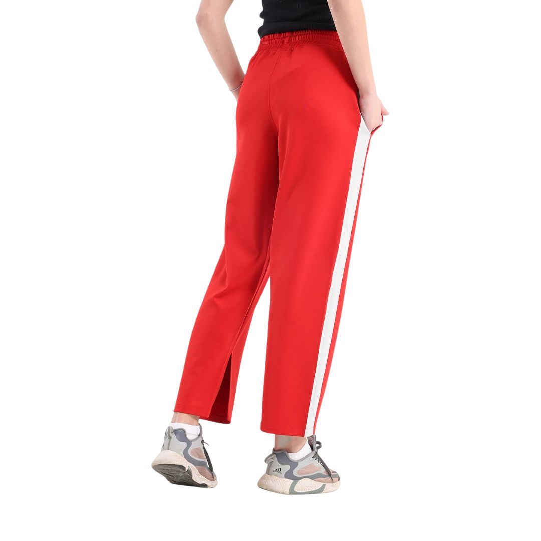 Fit Freak Classic slit sweatpants in red