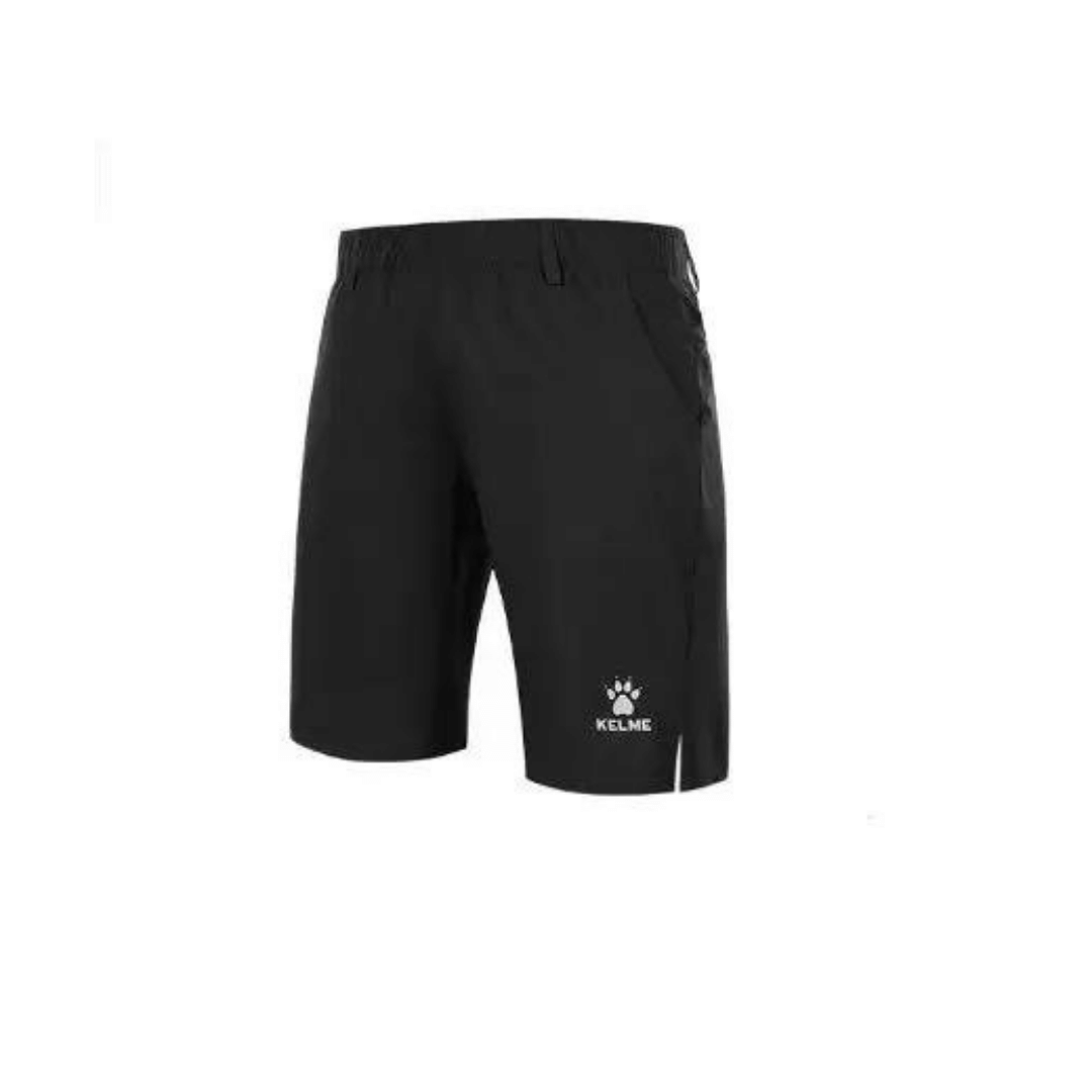 Black Five-Point Knitted Shorts