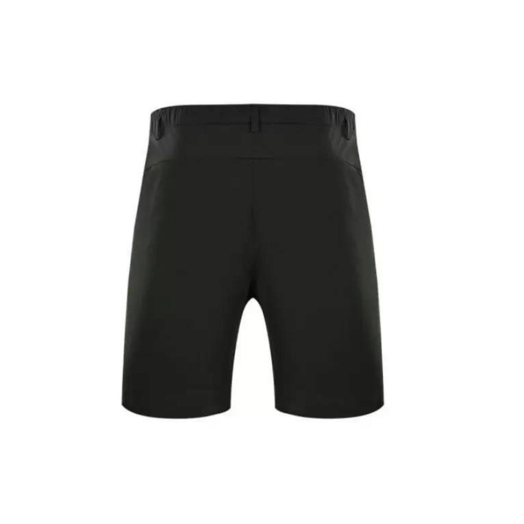Black Five-Point Knitted Shorts