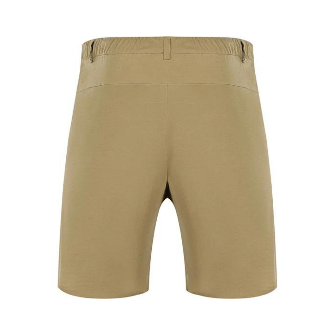 Khaki Five-Point Knitted Shorts
