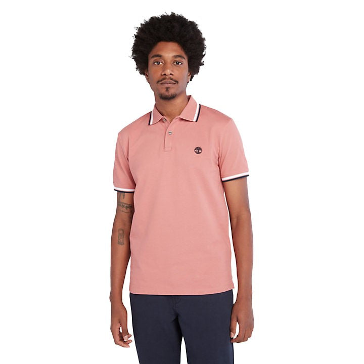 Millers River Tipped Pique Polo Slim T-shirt