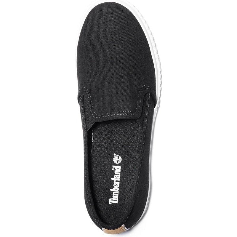 Newport Bay Bumper Toe Slip On Black Lifestyle Shoes
