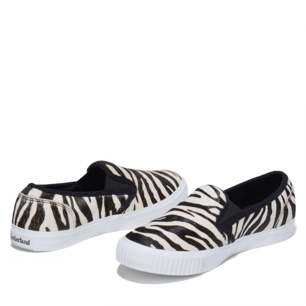 Skyla Lthr Slipon Zebra Lifestyle Shoes