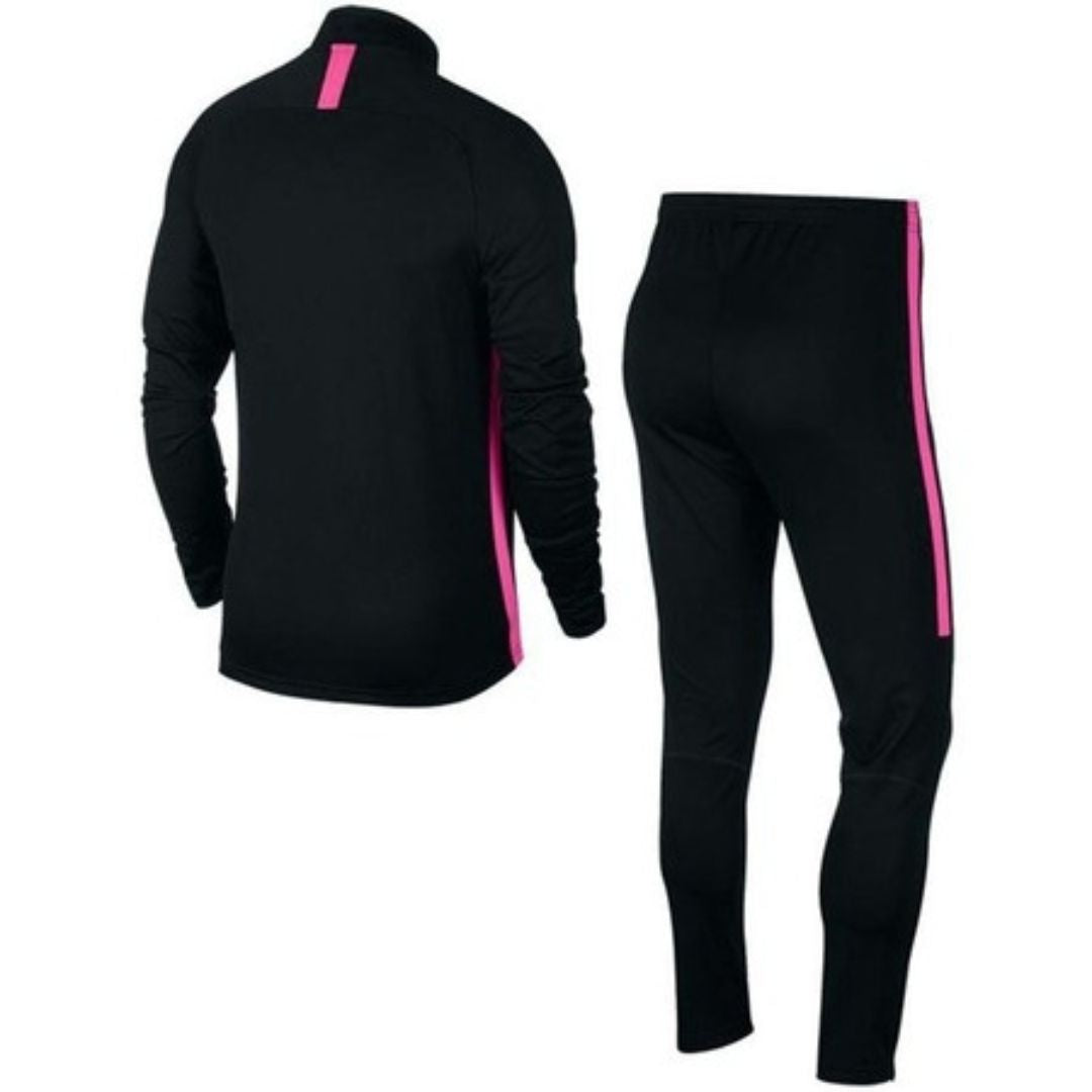 Black and pink cheap nike academy tracksuit