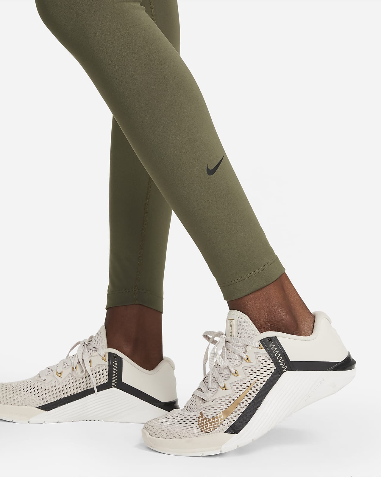 Nike One Training dri fit high rise cropped leggings in diffused blue | ASOS