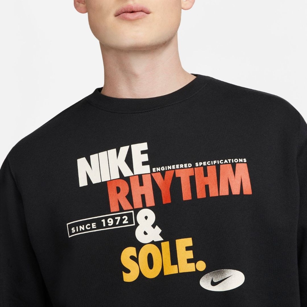 Fleece Crew Rhythm Grap Sweatshirt