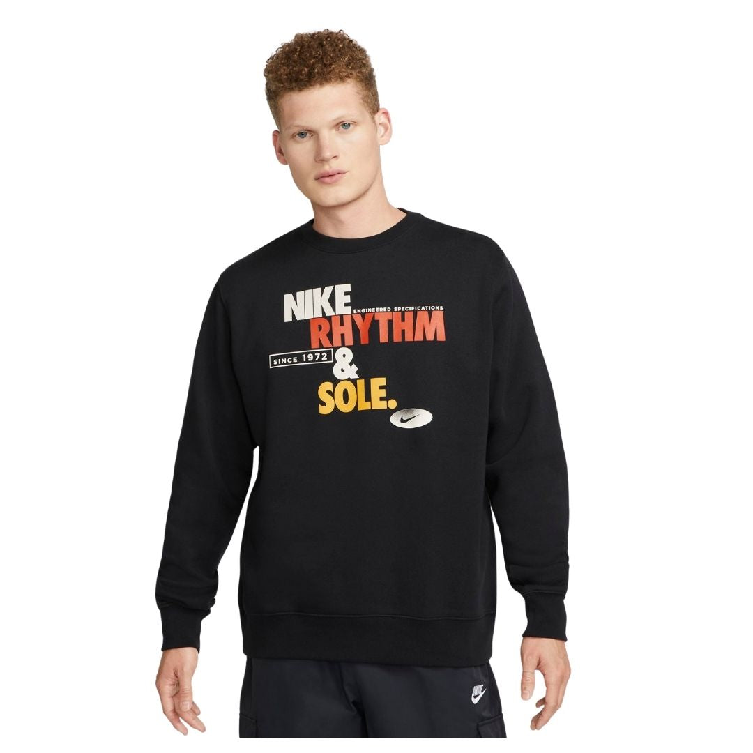 Fleece Crew Rhythm Grap Sweatshirt