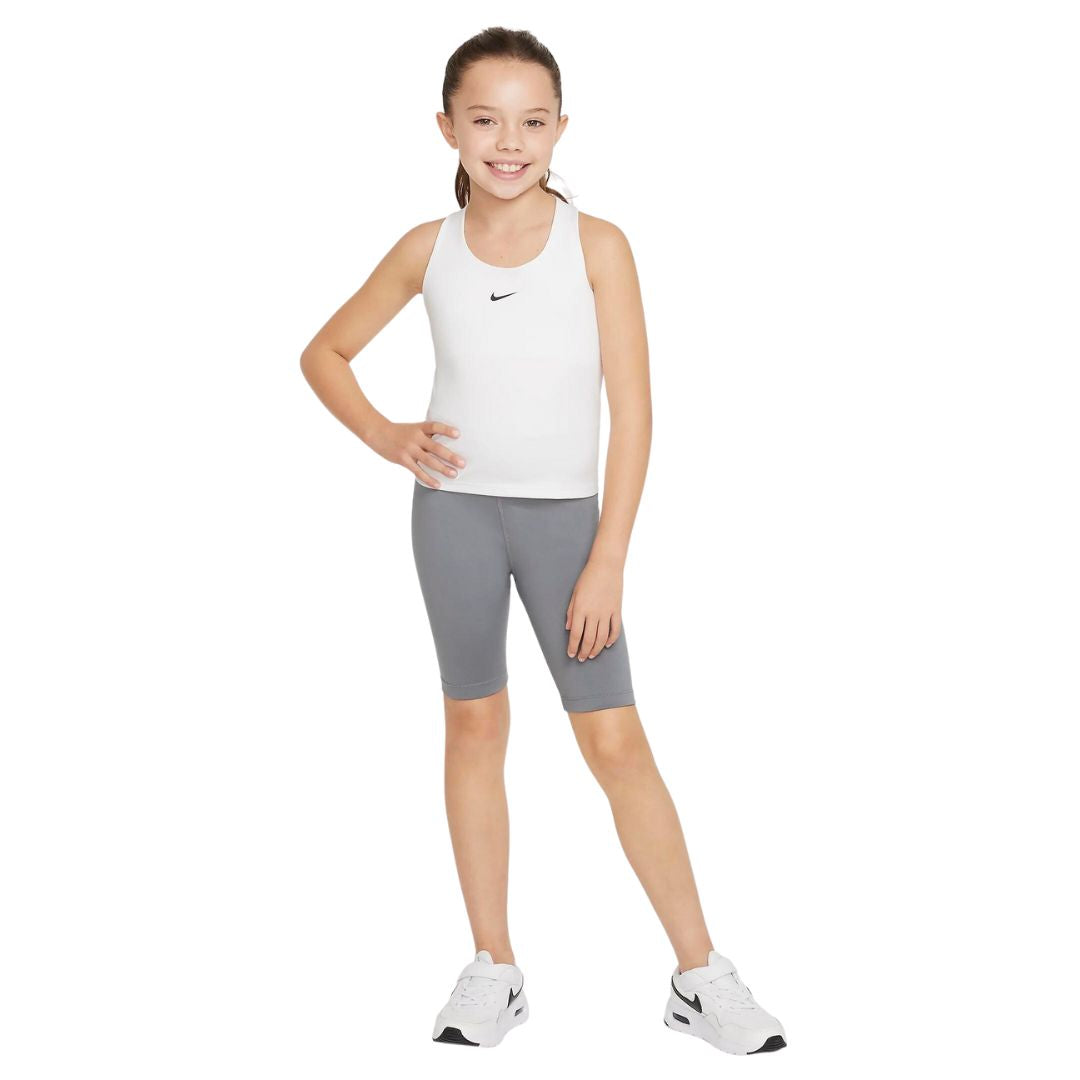 Nike Dri-FIT Swoosh Big Kids' (Girls' Tank Top Sports Bra in White,  FB2264-100 White • Price »