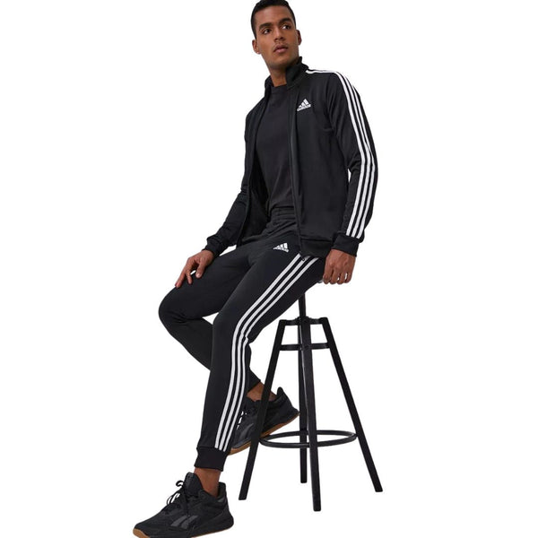 Adidas 3 best sale stripe poly tracksuit