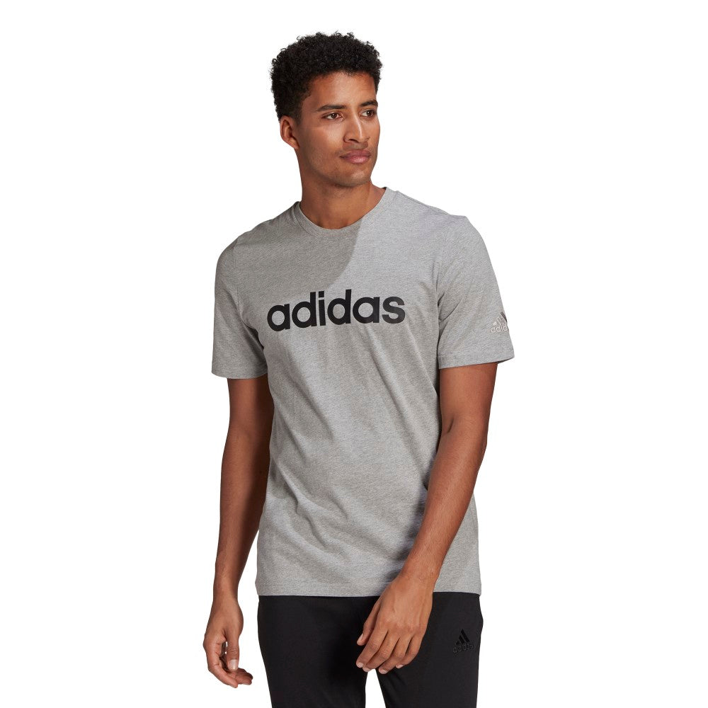 adidas Men Essentials Embroidered Linear Logo T-Shirt