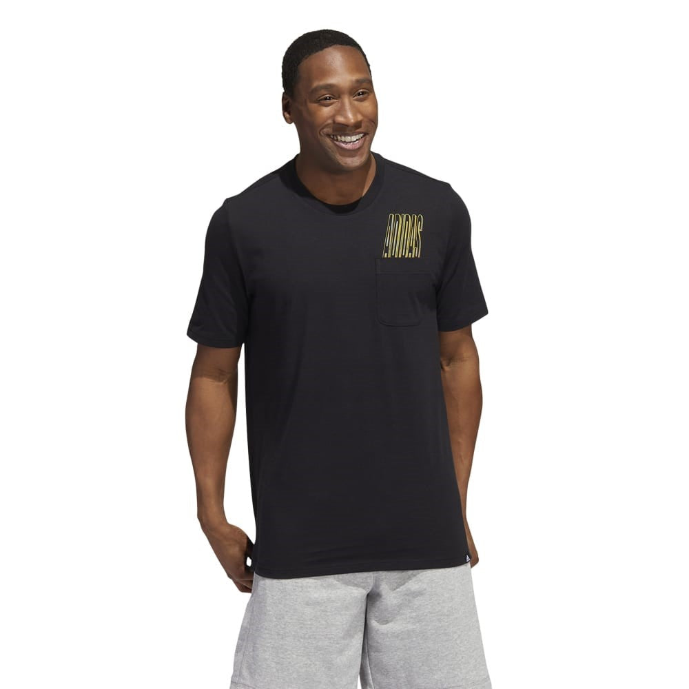 Dynamic Sport Graphic Pocket T-Shirt