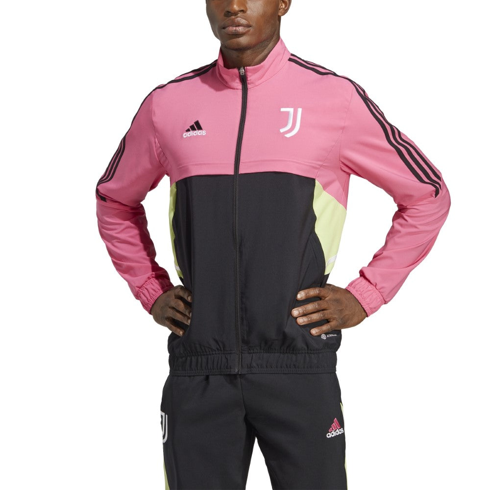 Pink adidas hot sale jacket men