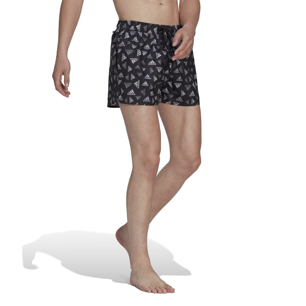 adidas Men Logo Print Clx Swim Shorts