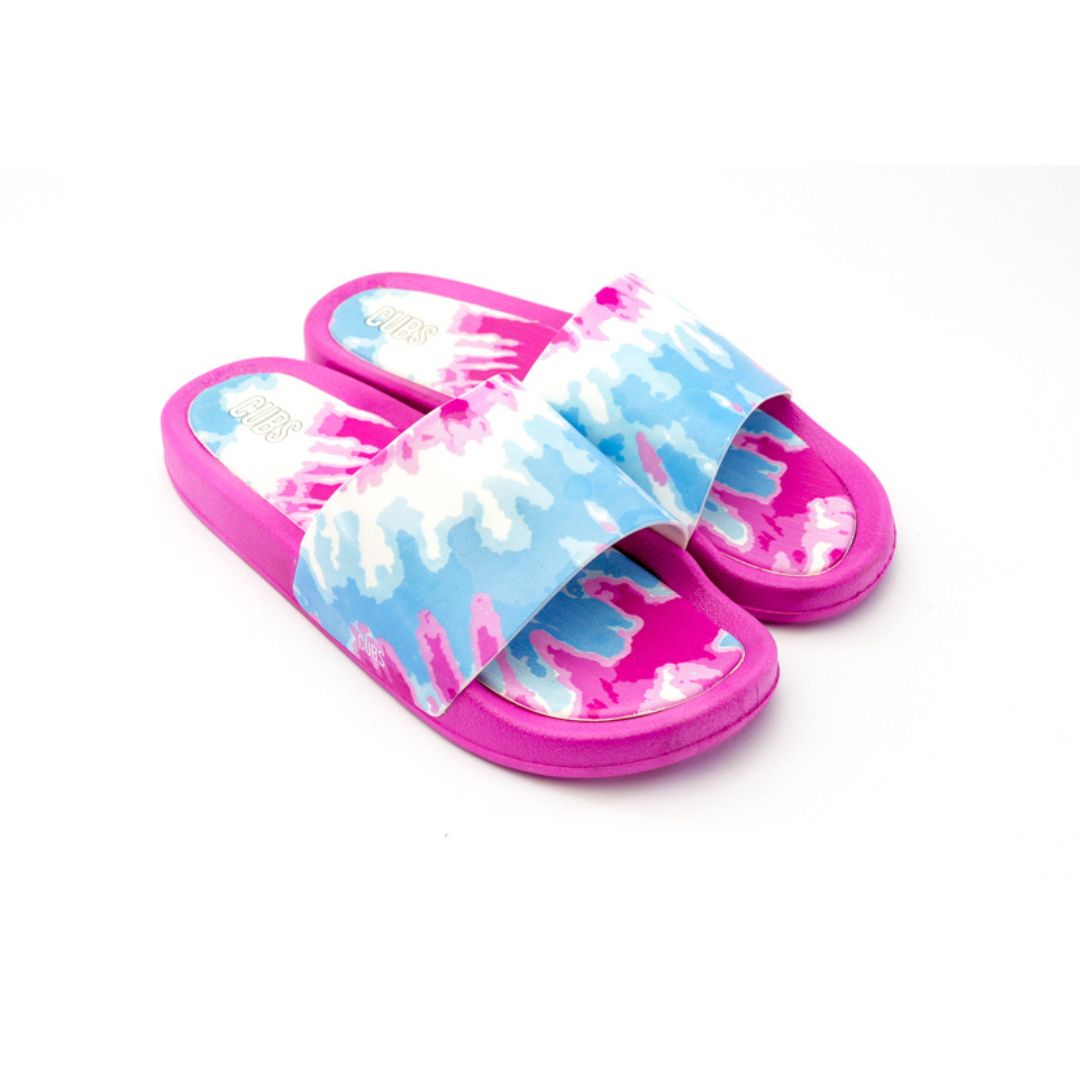 Nike slides tie dye top