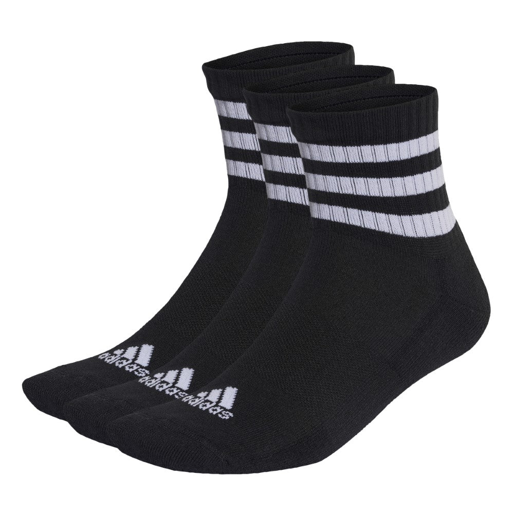 3-Stripes Mid-Cut Socks 3 Pairs