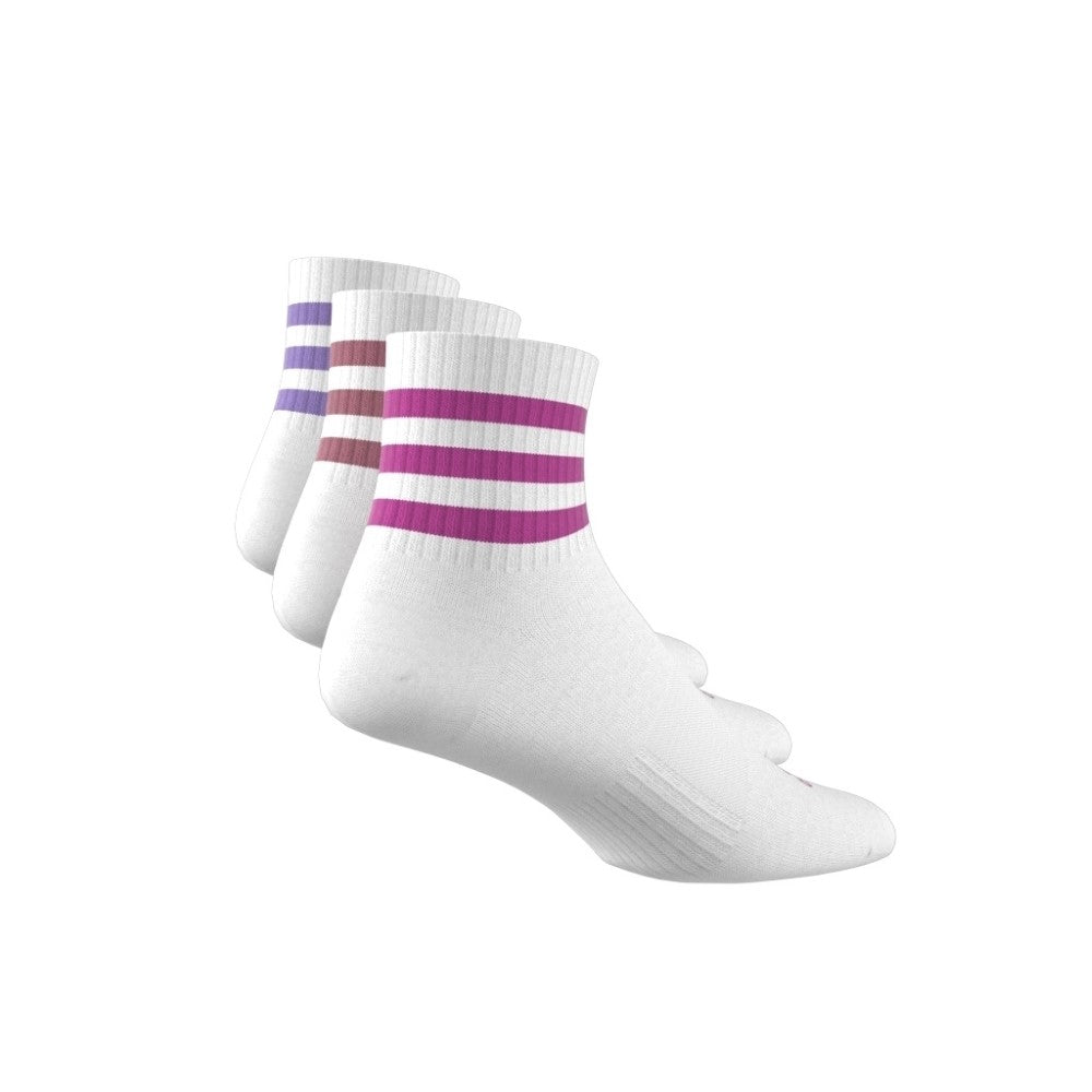 3-Stripes Mid-Cut Socks 3 Pairs