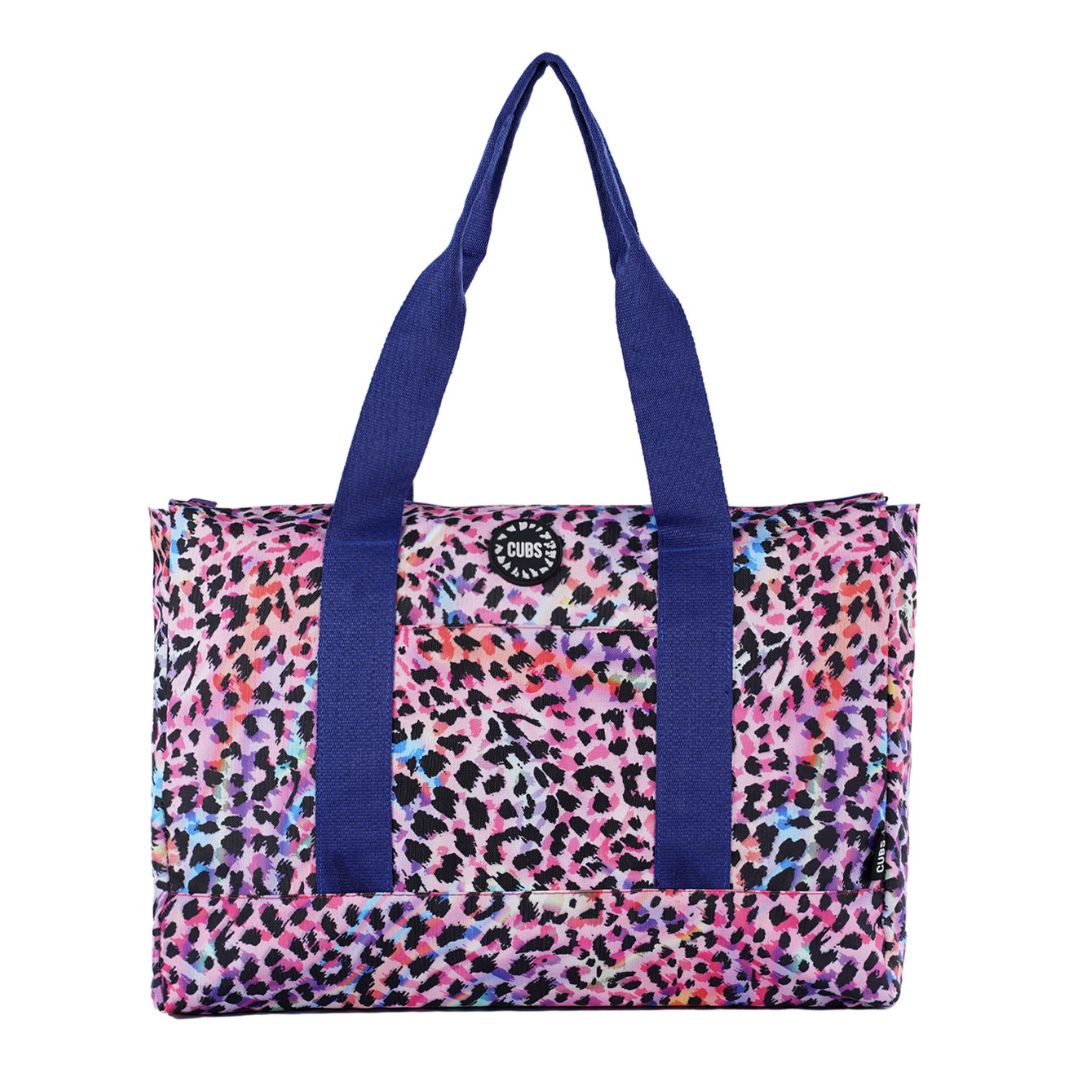 Leopard & Multi Tie Dye Double face Tote Bag