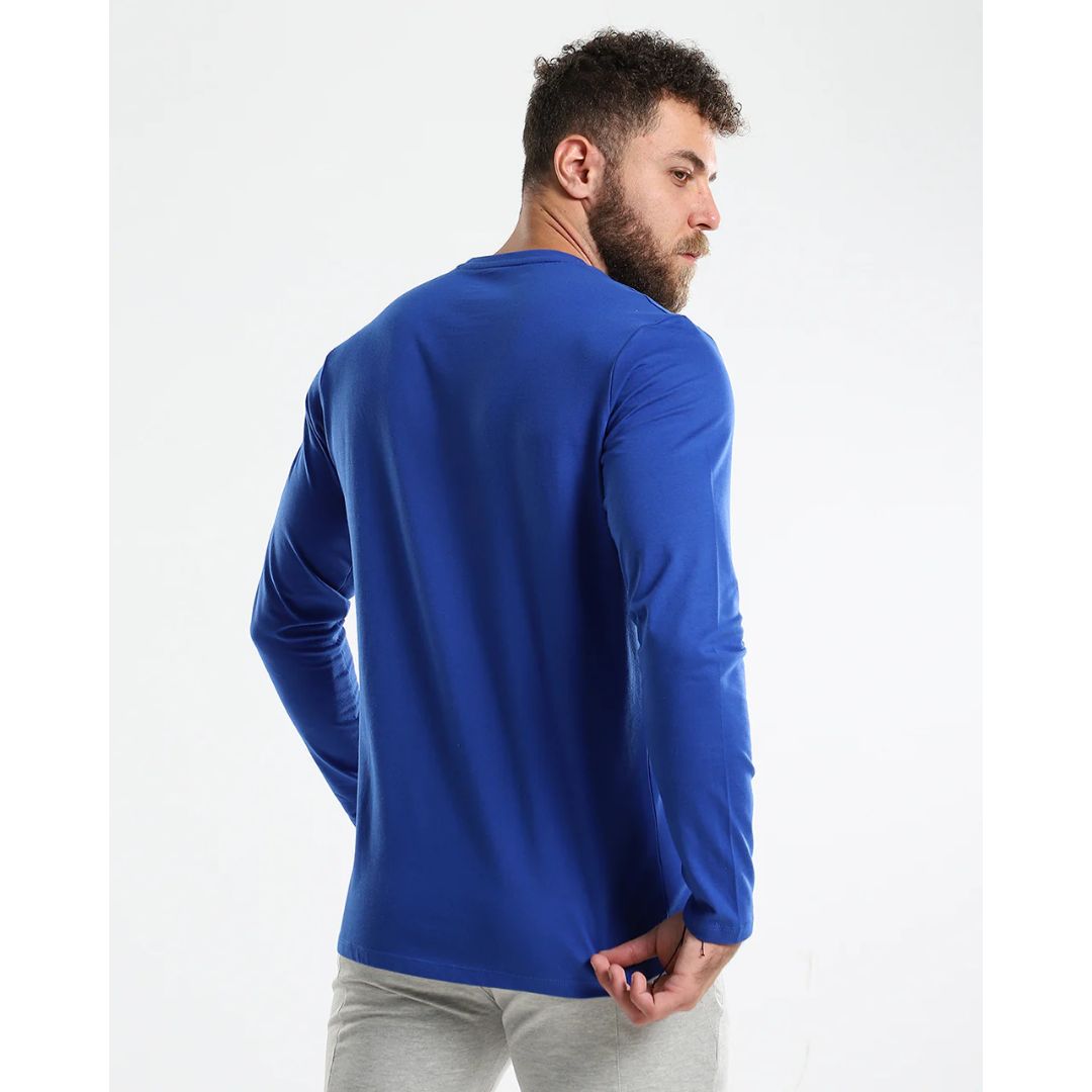 Crew Neck Cotton Long Sleeve T-Shirt