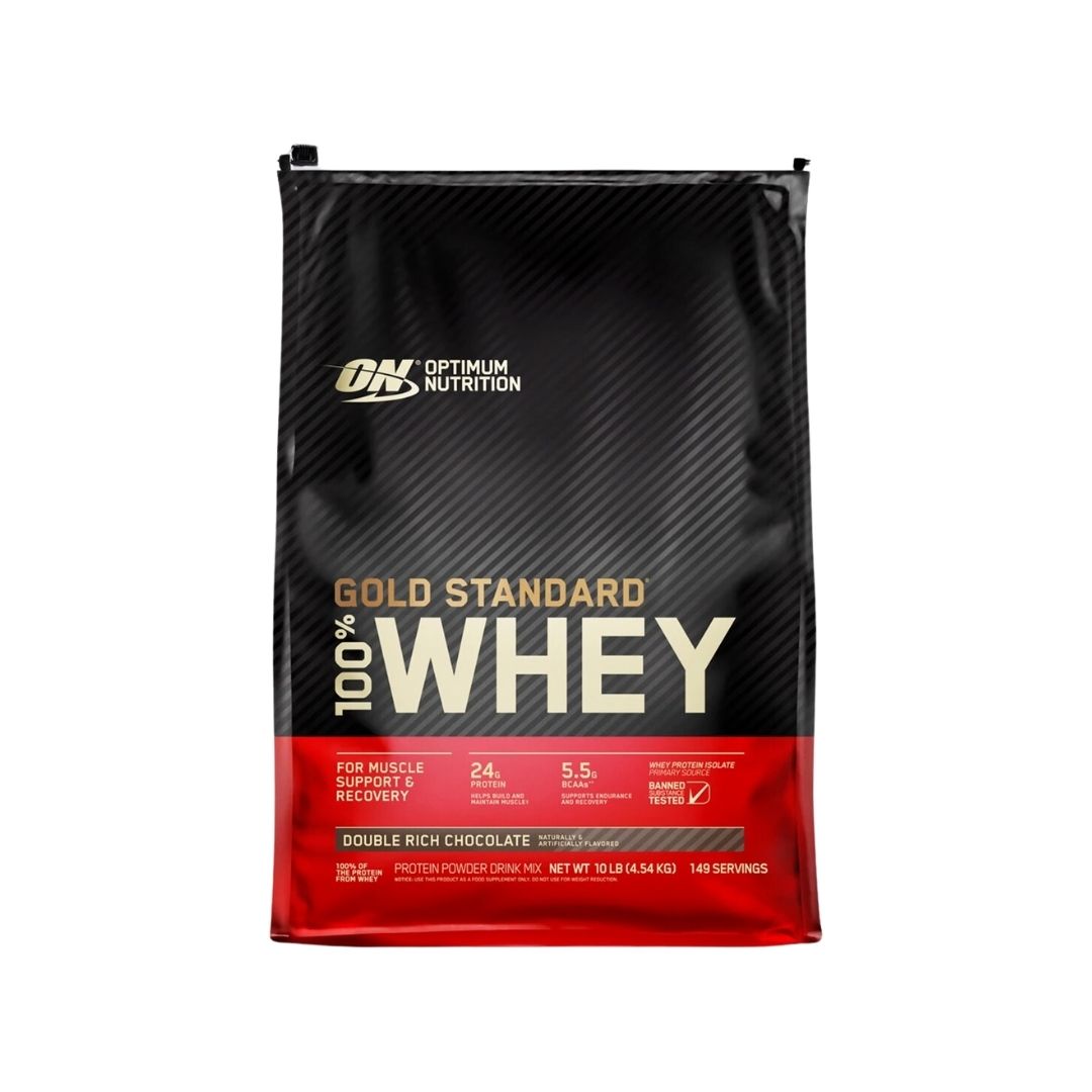 100% Whey Gold (4.54 KG) -Double Rich Chocolate