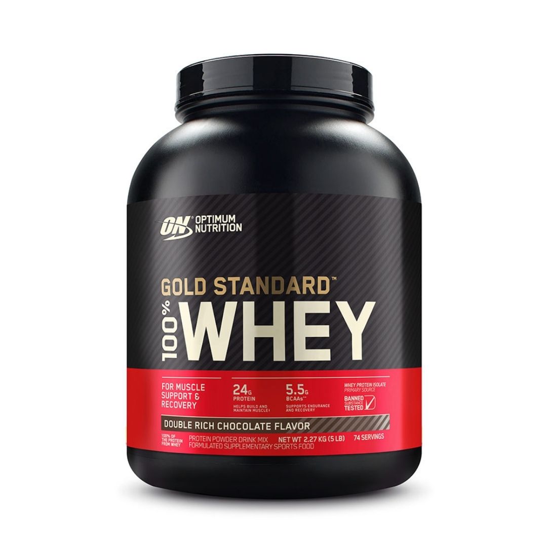 100% Whey Gold (2.27 KG) -Double Rich Chocolate