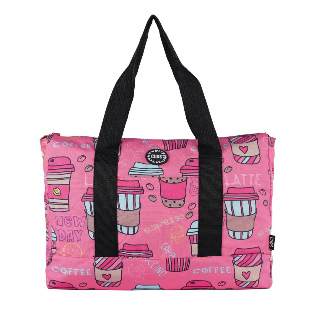 Pink Latte & Summer Fruits Double face Tote Bag