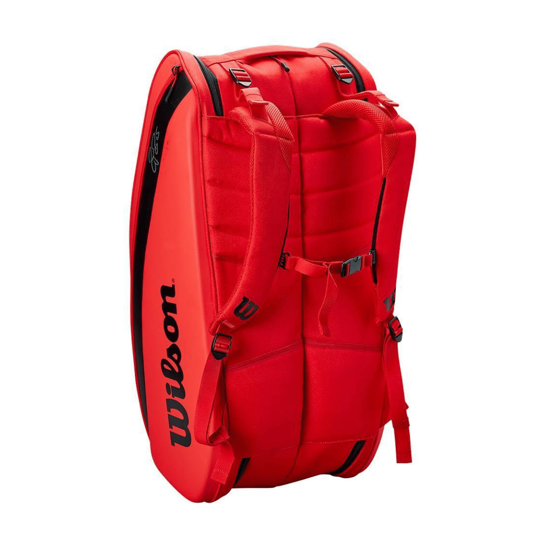 Wilson Unisex Tennis Bag RF Dna 12PK Infrared Wilson Unisex Tennis Bag RF Dna 12PK Infrared