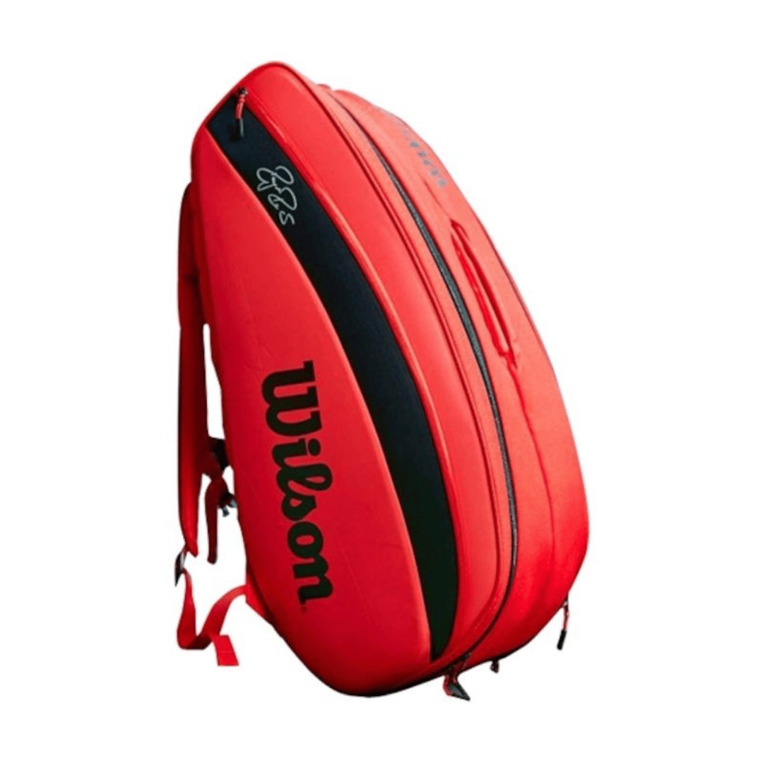 Wilson Unisex Tennis Bag RF Dna 12PK Infrared Wilson Unisex Tennis Bag RF Dna 12PK Infrared
