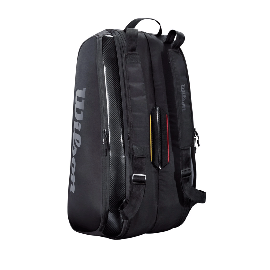 Wilson Unisex Tennis Bag Super Tour 9PK Pro Stuff -Black