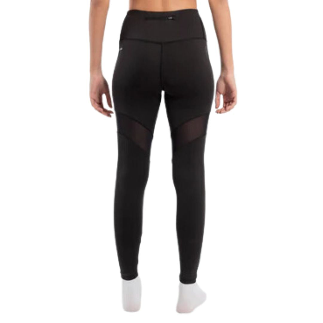 High Waisted Mesh Trim Leggings