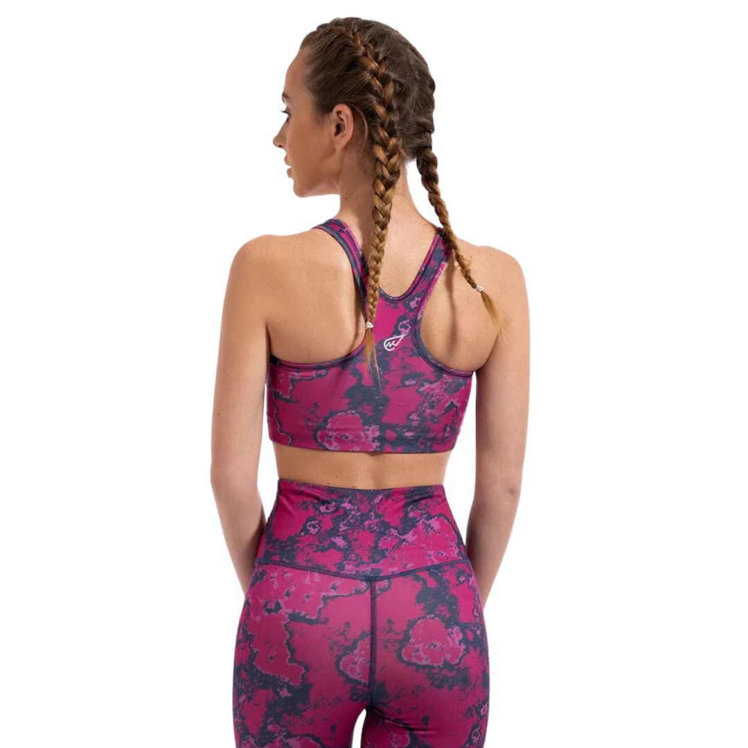 Lava Print Padded Sports Bra