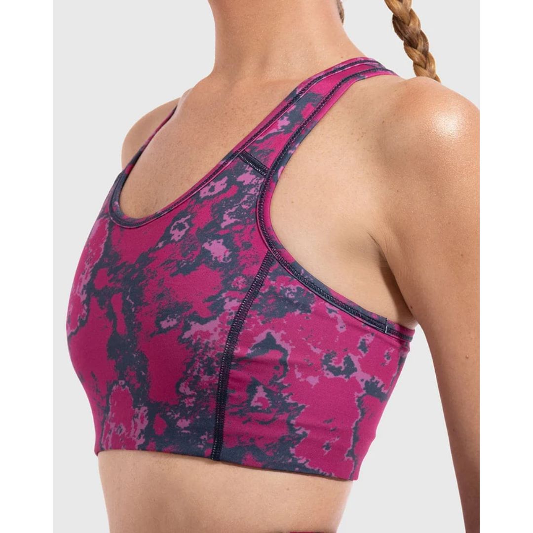 Lava Print Padded Sports Bra