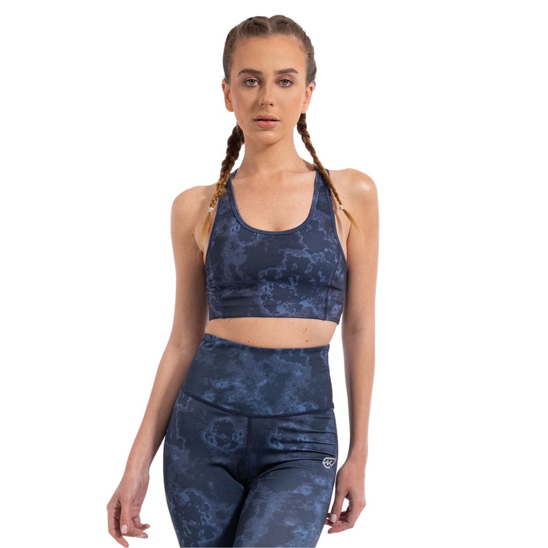 Lava Print Padded Sports Bra