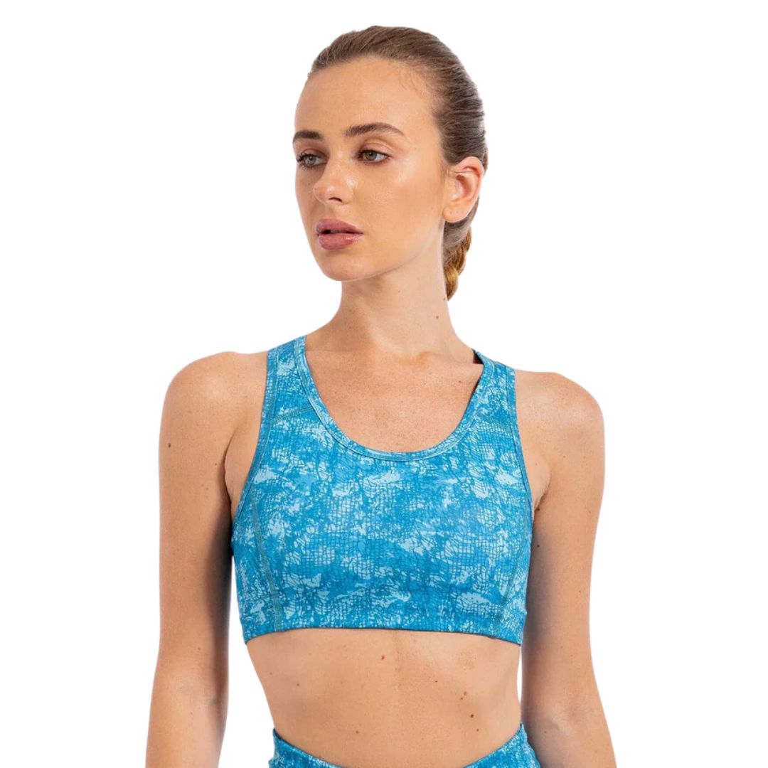 Lava Print Padded Sports Bra