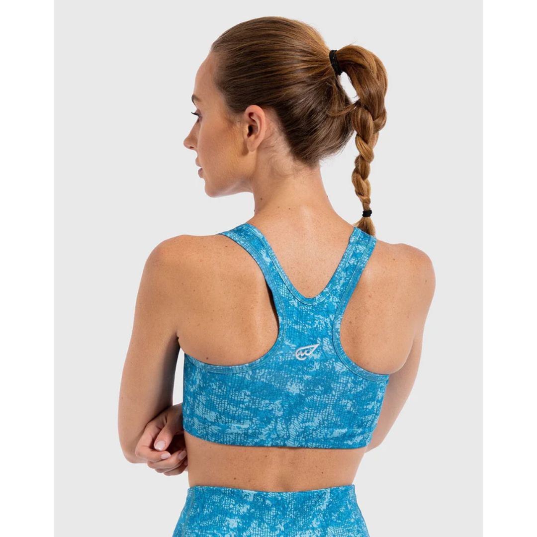 Lava Print Padded Sports Bra